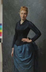 Ritratto di una giovane donna in blu, 1886